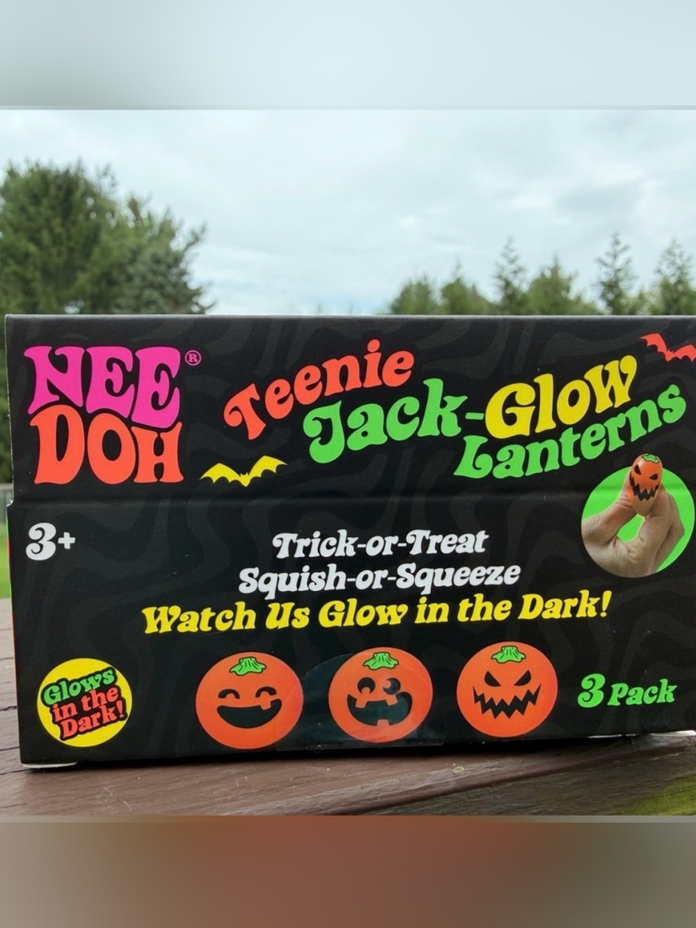 Needoh Teenie Jack-Glow Lanterns Kids Toy - Pumpkin Set - Picture 2 of 2